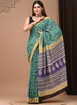 Cotton Mul Mul Multi Colour Casual Wear Printed Saree